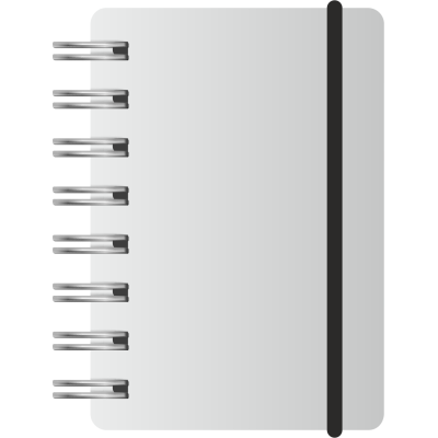 Libreta A7 escritorio con elástico tapa plástica x90 hojas Rideo