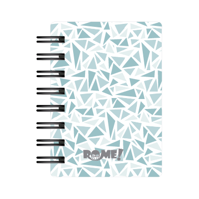 Libreta A7 cartone mosaico x 90 hojas rayadas Rome