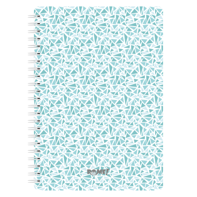 Cuaderno con espiral A4 tapa dura mosaico x90 hojas cuadriculadas Rome