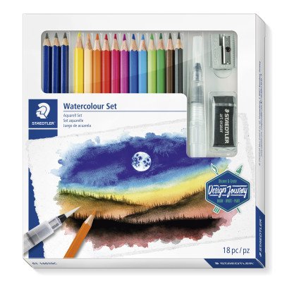 Set de Acuarela mixto Design Journey x18 piezas Staedtler