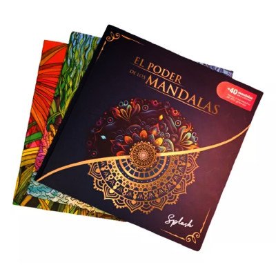 Libro para pintar 23x23 cm La Energía de los Mandalas Editorial Splash