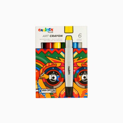 Crayón artístico en caja x6 colores Carioca Plus