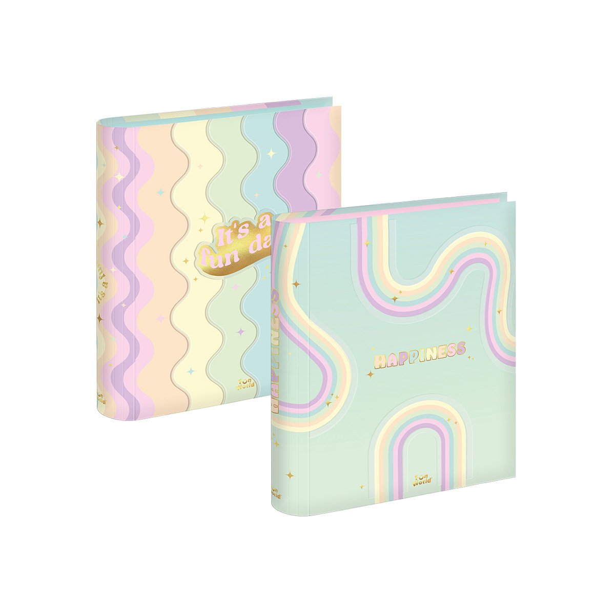 Carpeta A4 2 anillos de 40mm Fun World Pastel FW