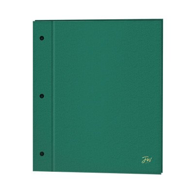 Carpeta N°3 dos tapas Verde forrada FW