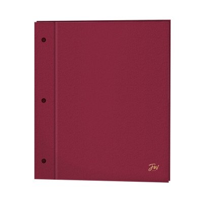 Carpeta N°3 dos tapas Rojo forrada FW