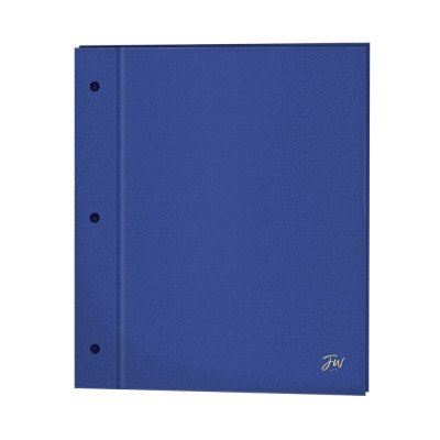 Carpeta N°3 dos tapas Azul forrada FW