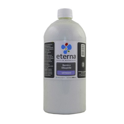 Barniz y diluyente al agua satinado 1000 ml Eterna