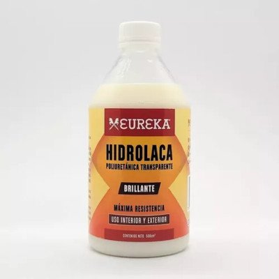 Hidrolaca Poliuretánica Brillante Transparente x500 cc Eureka