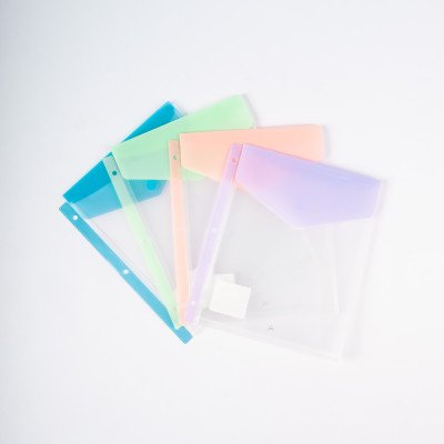 Sobre 19x25 cm para carpeta escolar Pastel cierre abrojo FW