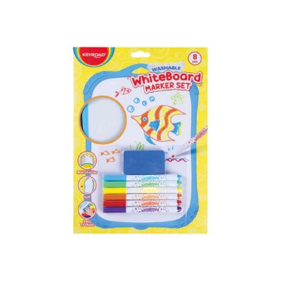 Pizarrita sumergible con marcadores x 6 colores + borrador Keyroad
