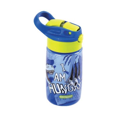 Botella de 450 ml Dino con sorbete y pico bebedor Keyroad