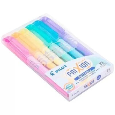 Resaltador Frixion blister x6 unidades colores Pastel Pilot