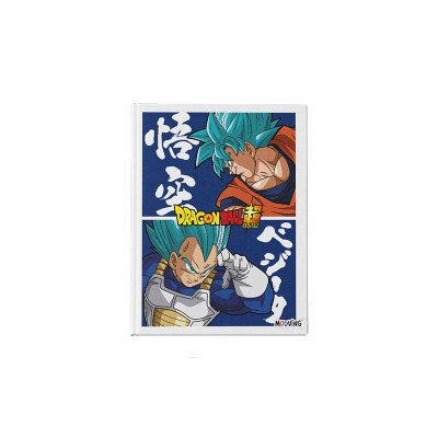 Cuaderno 16x21 cm tapa dura Dragon Ball x48 hojas rayado Mooving