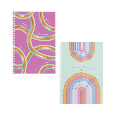 Cuaderno A4 con espiral Fun tapa semirrígida x80 hojas rayado FW