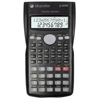 Calculadora científica FX82 MS-C de 240 funciones color negro Skycolor