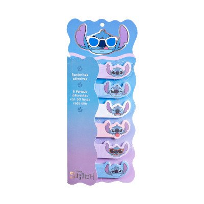 Banderitas señaladoras Stitch 6 blocks x30 hojas cada uno Mooving