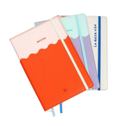Cuaderno 14x21 cms Colorblock Bullet Journal x 80 hojas FW