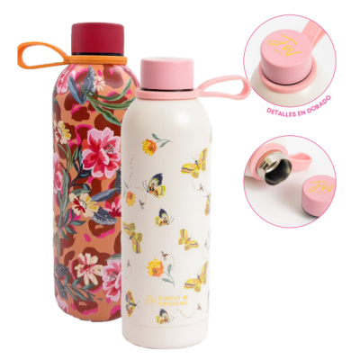 Botella de acero inoxidable Belle "ROSA" 500ml FW