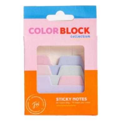 Sticky Notes con solapa Index x 6 colores Colorblock FW