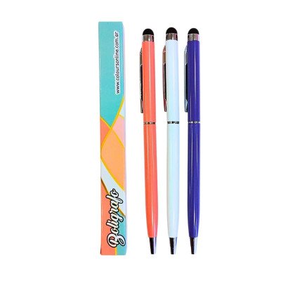 Bolígrafo metal touch con estuche Colours