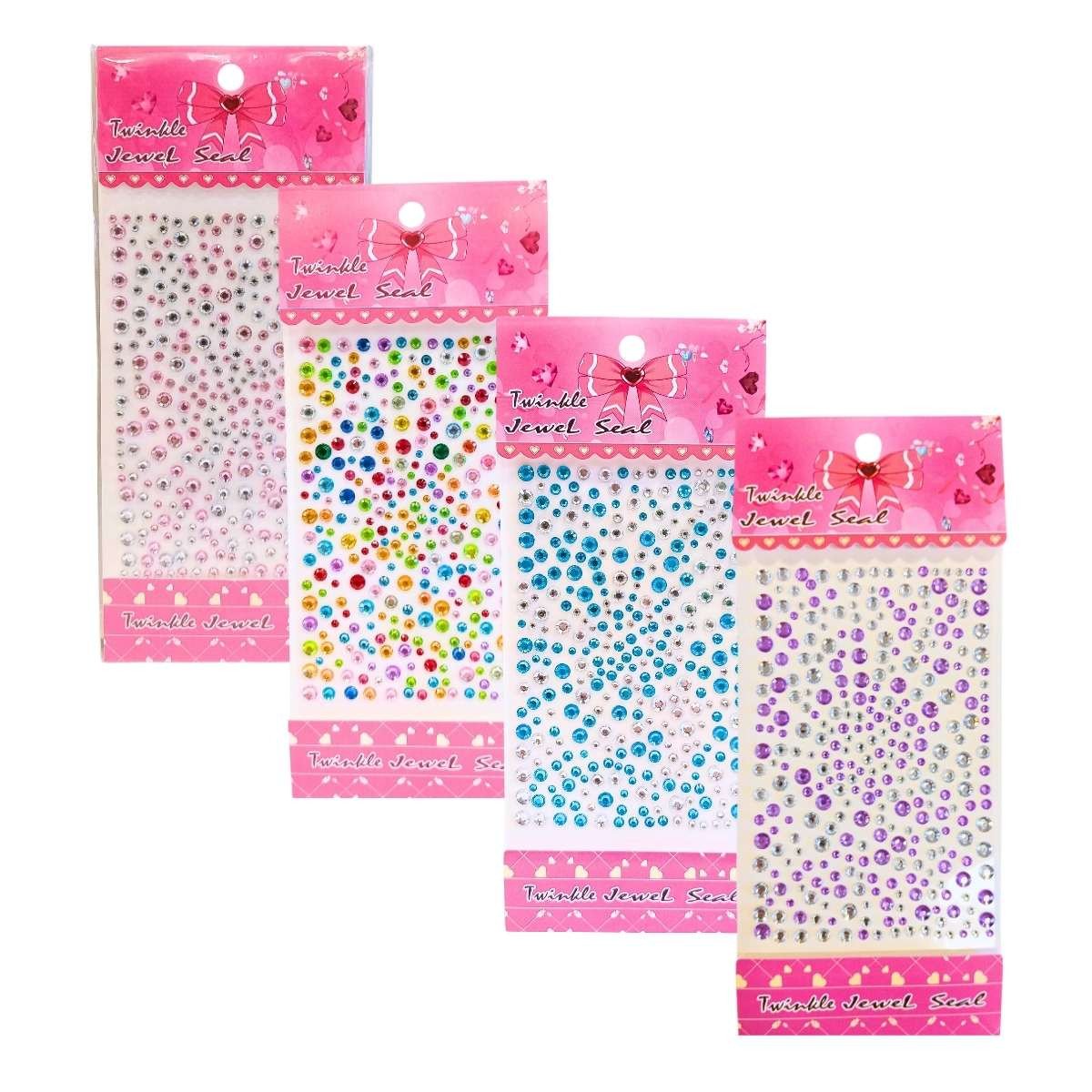 Stickers Piedras con brillo varios colores Colours