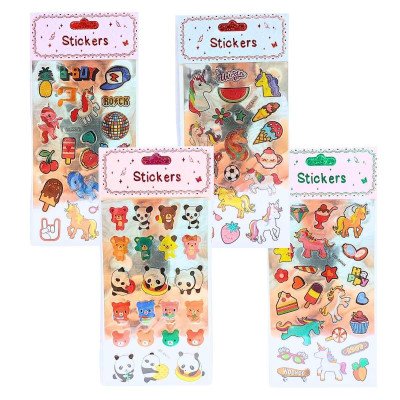 Stickers metalizados Unicornio/Panda Colours