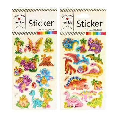 Stickers 3D Dinos Colours