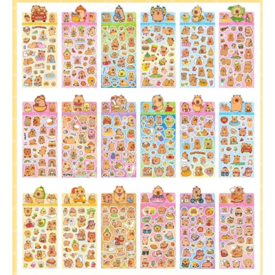 Stickers Capybara Colours