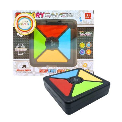 Juego de memoria con luz y sonido cuadrado en caja Colours