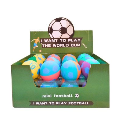 Pelota loca de caucho de colores Fútbol Colours