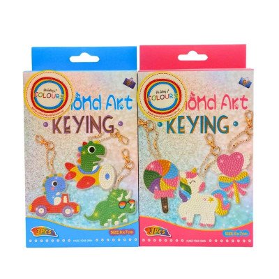Kit Pintura de Diamantes + llavero x 3 piezas Colours