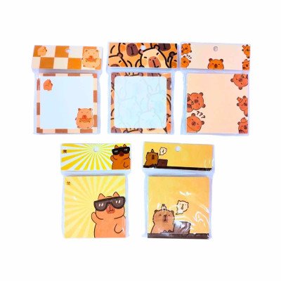Notas adhesivas 80x80 mm Capybara x80 hojas Colours