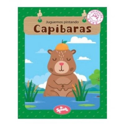 Libro para pintar 20x28 cms 16 pag. Colección nube- Capibara Editorial Splash