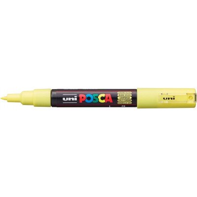 Marcador Fino 0.7 mm Amarillo Posca PC-1M punta cónica Uni