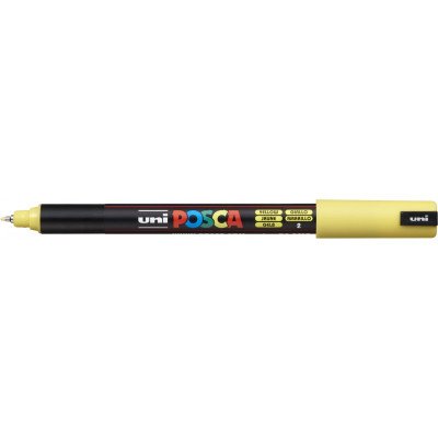 Marcador de Fibra 0.7 mm Amarillo Posca PC-1MR punta tipo roller Uni