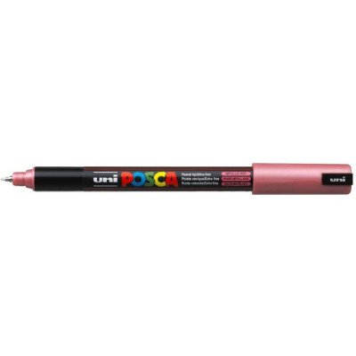 Marcador de Fibra 0.7 mm Posca Rojo metálico PC-1MR punta tipo roller Uni