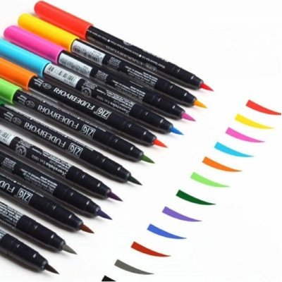 Marcador punta pincel ZIG Fudebiyori Kuretake por unidad - colores