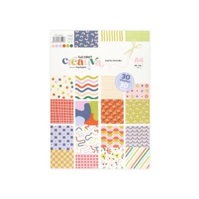 Block de Papel para Scrap A4 Creativa de 160 grs x30 hojas Ibicraft
