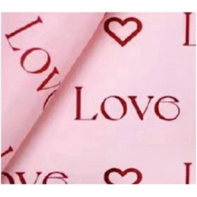 Papel coreano de 57x57 cm Rosa Claro +Rojo Love por unidad Ibico