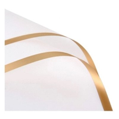 Papel coreano de 57x57 cm Esmerilado Borde Oro por unidad Ibico