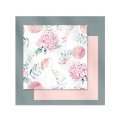 Papel coreano de 57x57 cm Rosa Floreado por unidad Ibico