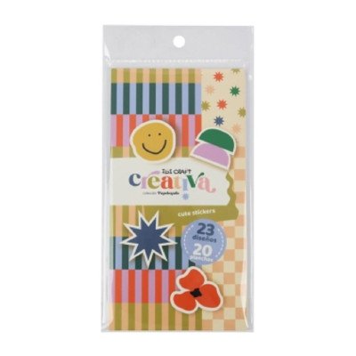 Stickers 23 diseños Creativa en blister x20 planchas Ibicraft