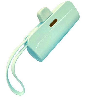 Power Bank 5000 Mah (batería portátil)  2 en 1 Verde para Iphone y tipo C Ibicraft