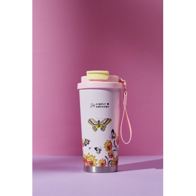 Vaso de café de acero inoxidable "MARIPOSAS"  Colorblock 500ml FW