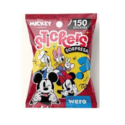 Stickers sorpresa Mickey & Friends x150 stickers Wero