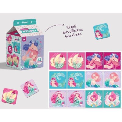 Mini juego "Mis primer Memory test" x12 piezas Wero