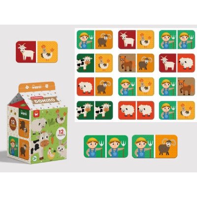 Mini juego "Mis primer dominó" x12 piezas Wero