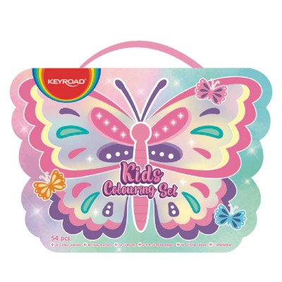Maletín para colorear "Mariposa" x 54 piezas Keyroad