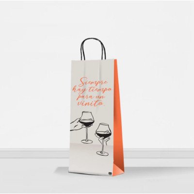 Bolsa regalo Vinito 14x08x40 cm Premium Pack