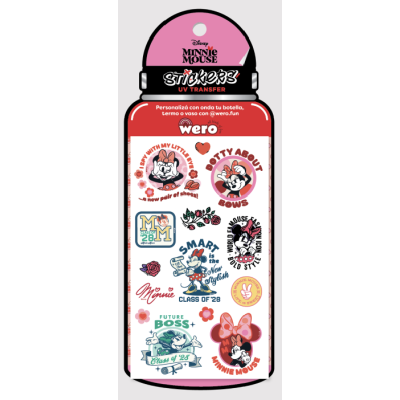 Stickers para botellas Minnie Wero